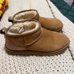 Brown ugg ankle boots